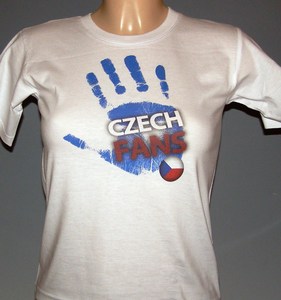 kids t-shirt white CZECH FANS 7/8